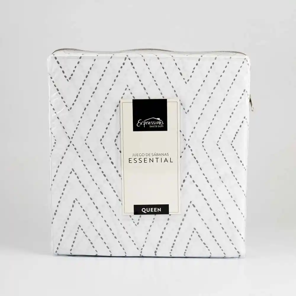 Juego De Sabana Expressions Classic Queen 190x160cm 100% Poliester