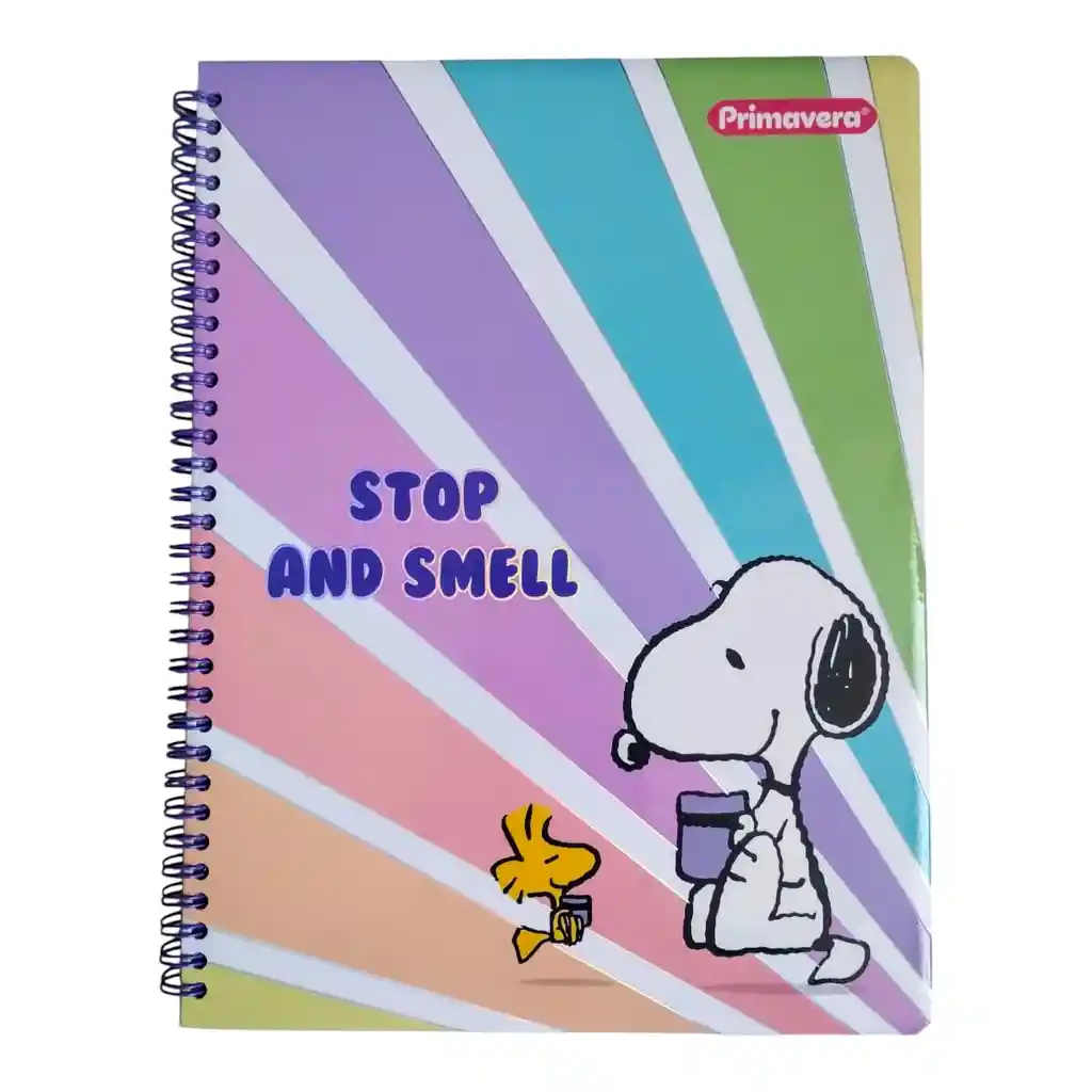 Cuaderno 1 Materias Grande Primavera Arg Femenino Cuadriculado