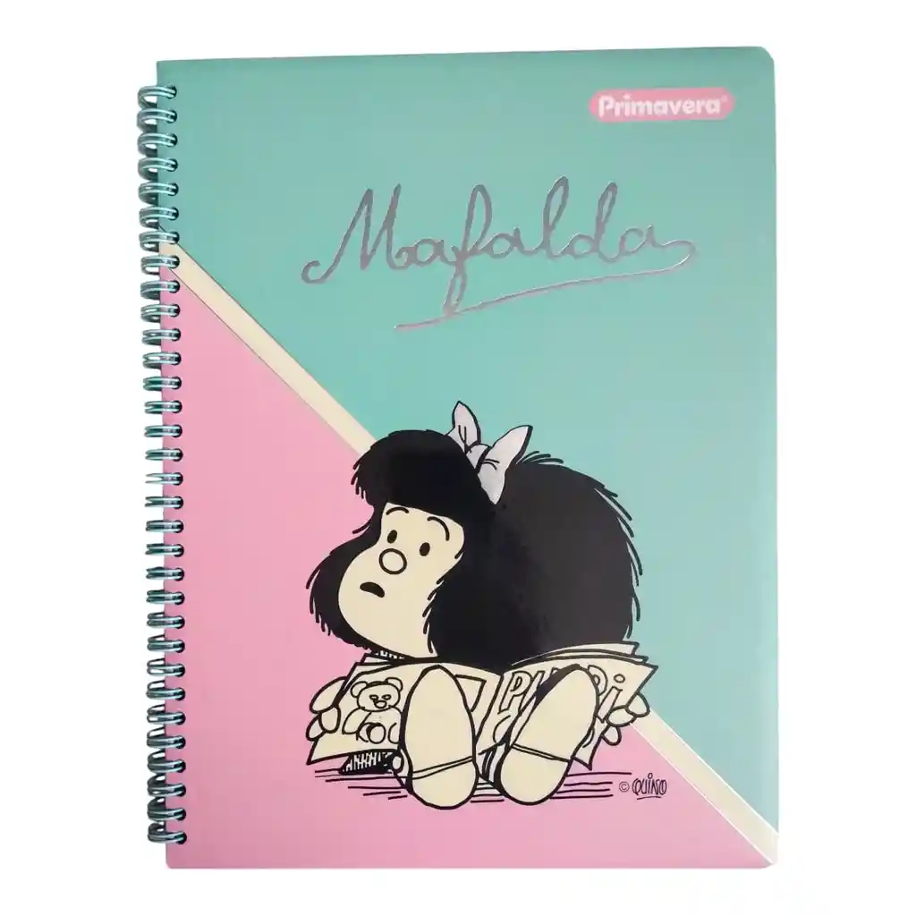 Cuaderno 1 Materias Grande Primavera Arg Femenino Cuadriculado