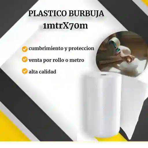Plástico Burbuja-papel Burbuja 1m De Alto X 70metros De Largo-para Empaque Mudanza Y Embalaje
