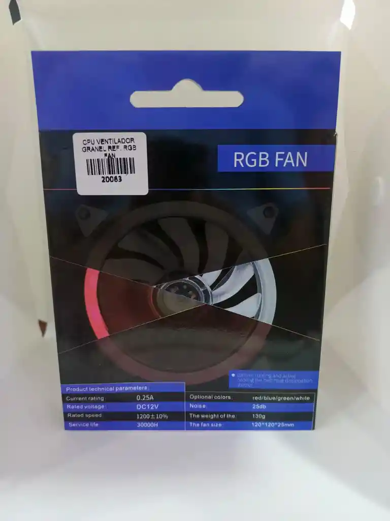 Ventilador 120mm Fan Rgb