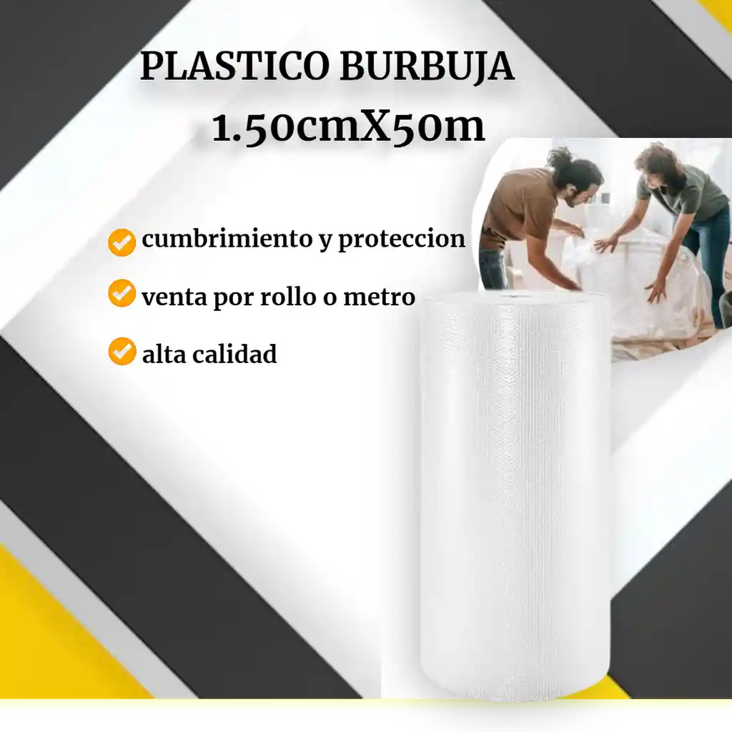 Plástico Burbuja-papel Burbuja De 150 De Altox 50 M De Largo Para Empaque De Mudanza Y Embalaje