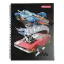 Cuaderno 1 Materias Grande Primavera Arg Masculino Cuadriculado