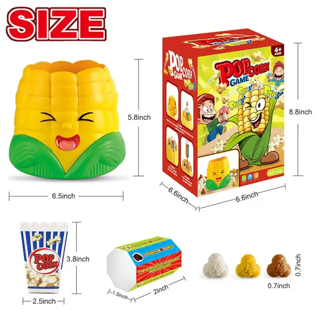 Pop Corn Gamer Juego De Mesa Palomitas