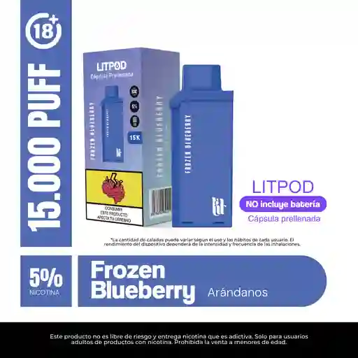 Pod Lit Frozen Blueberry 15000 Puffs 5%