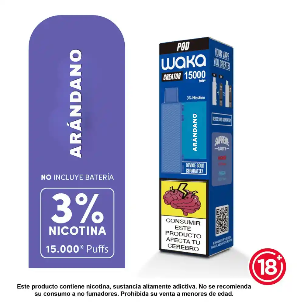 Pod Waka Arandano 15000 Puffs 3%