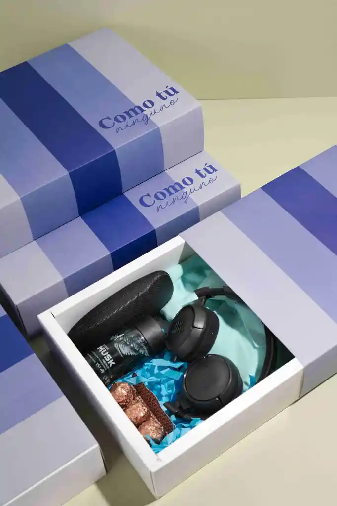 Caja Base Y Funda Azul 32x22x8