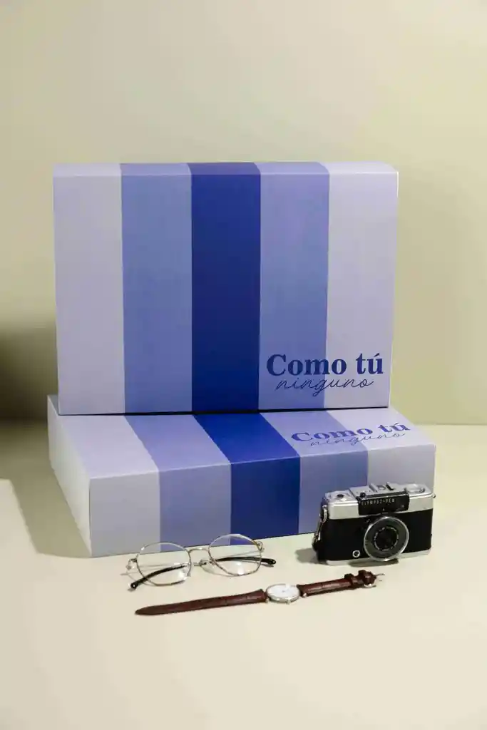 Caja Base Y Funda Azul 32x22x8