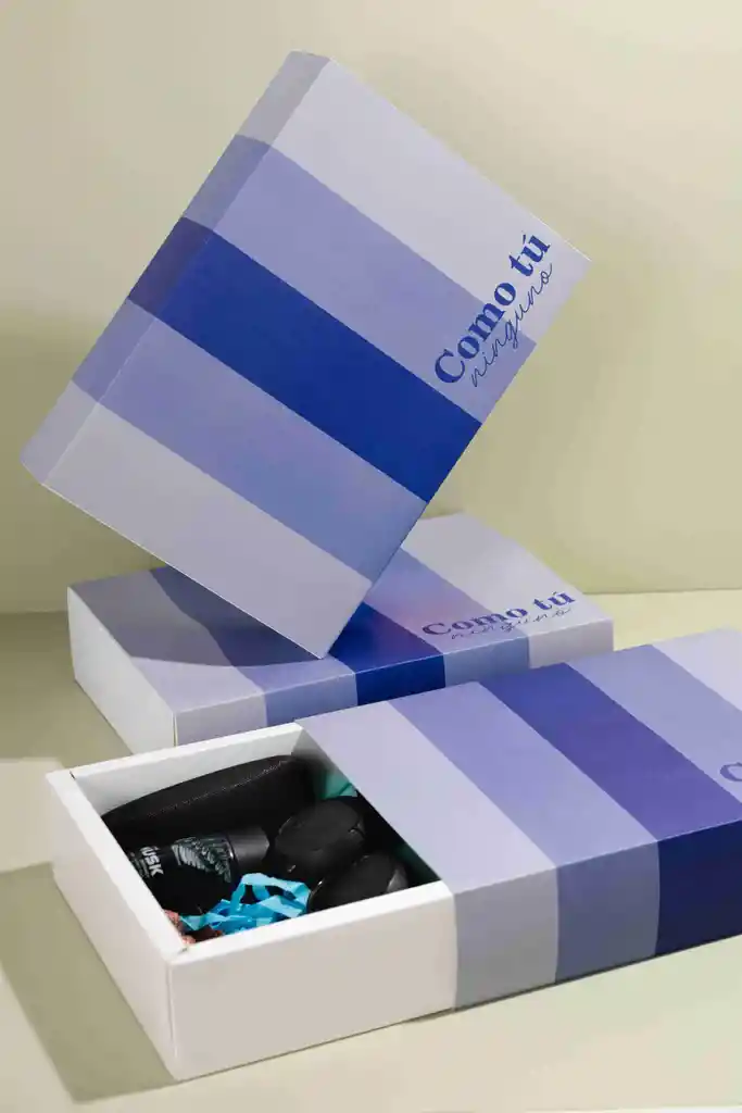 Caja Base Y Funda Azul 32x22x8