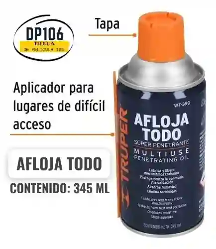 Aceite Lubricante Afloja Todo Truper Wt-350 X 345 Ml