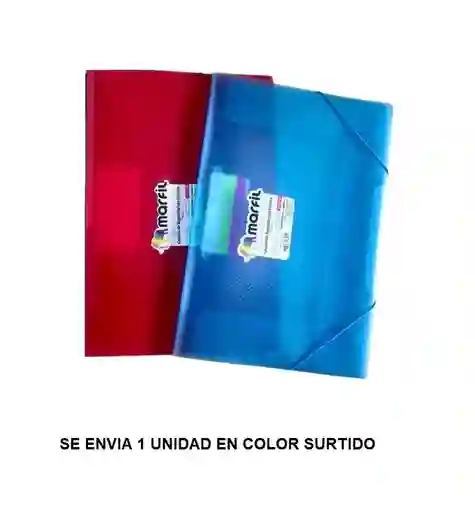 Carpeta Plastica Con Elastico Oficio Colores Surtidos Marfil