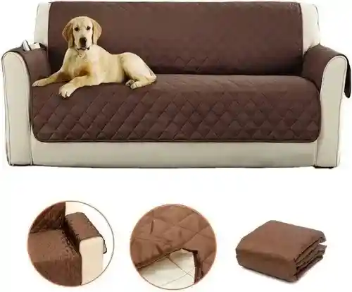 Protector De Sofá 3 Puestos – Forro Doble Faz Adaptable Y Reversible
