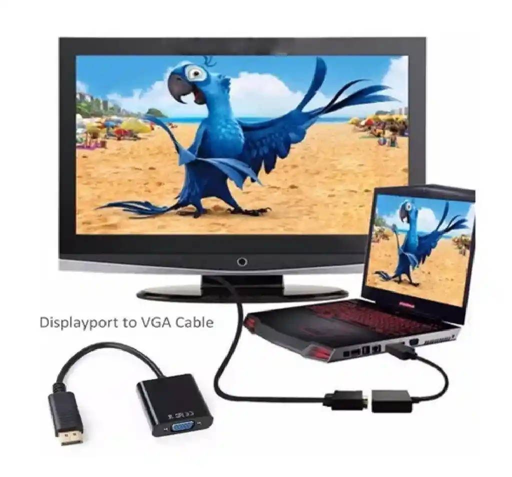 Cable Convertidor / Adaptador De Display Port A Vga Lj -7