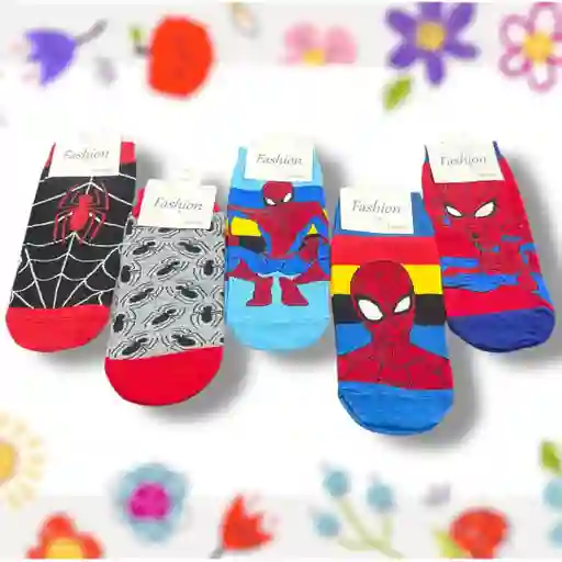 Medias Tobilleras Spiderman Azul Oscuro