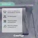 Cortina 100% Blackout 2 Paños Tipo Lino 220x140cm - Azul