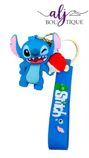 Llavero Stitch Rosas