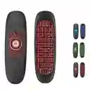 Mini Teclado Control Smart Tv Inalambrico Air Mouse Recargable Usb Sin Microfono