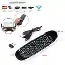 Mini Teclado Control Smart Tv Inalambrico Air Mouse Recargable Usb Sin Microfono