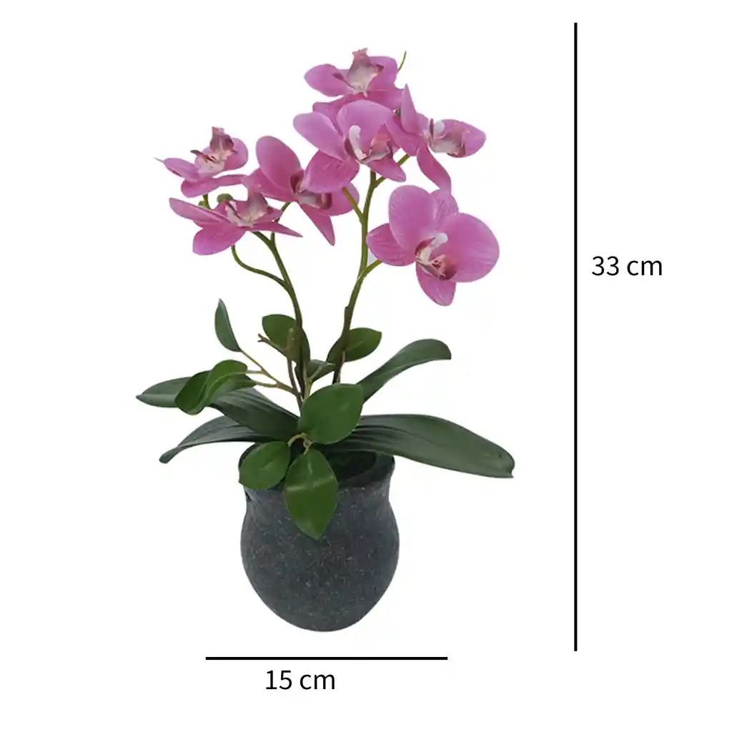 Orquídea Artificial 33 Cm Marres 17-0003 -fucsia