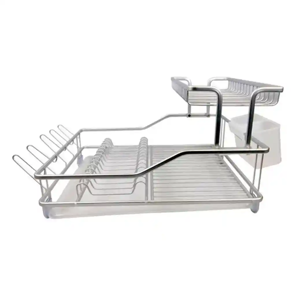 Escurridor Platos 2 Niveles Mt0821-159 -plateado