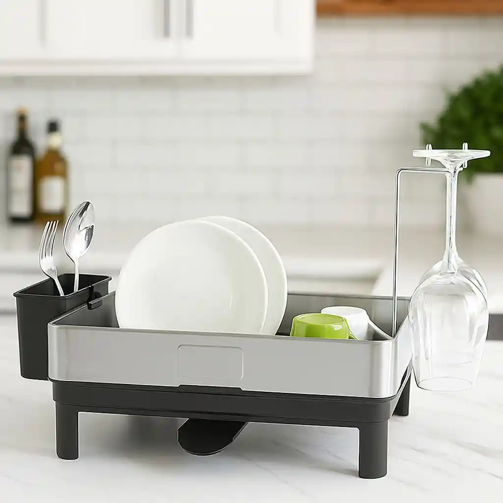 Escurridor Platos Acero Inox 48.5x32x33cm Rejiplas 38088 -negro