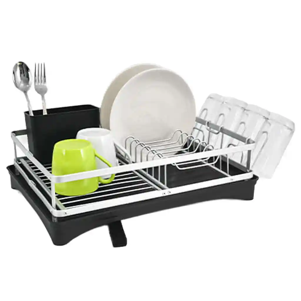 Escurridor Platos Aluminio 46x32x13cm Rejiplas 38037 -negro