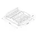Escurridor Platos Ónix 43x34.5x10cm Rejiplas 38203 -negro