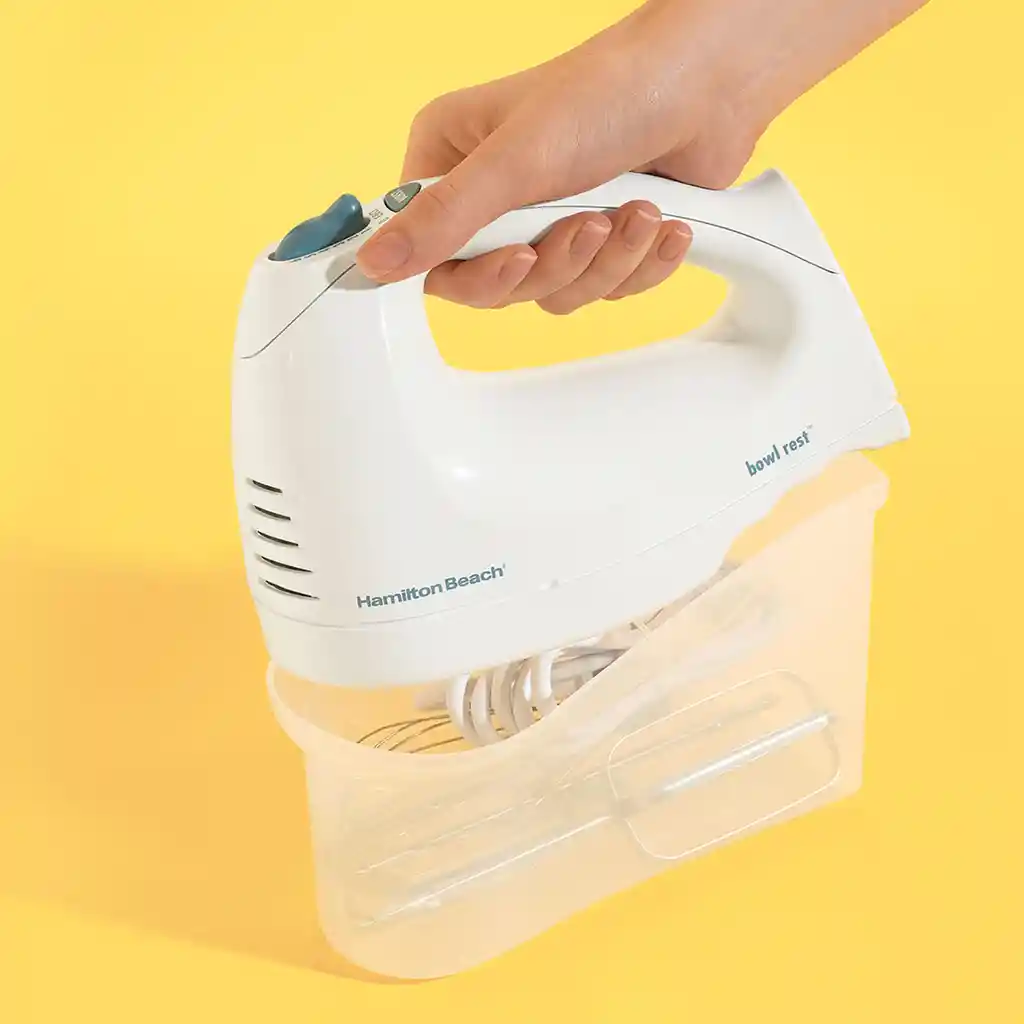 Batidora Manual 6 Velocidades 275w Hamilton 62682rzb -blanco