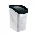 Papelera Vaivén 6l Mármol Estra 4-1051883 -blanco/negro