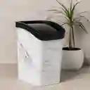 Papelera Vaivén 6l Mármol Estra 4-1051883 -blanco/negro
