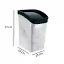 Papelera Vaivén 6l Mármol Estra 4-1051883 -blanco/negro