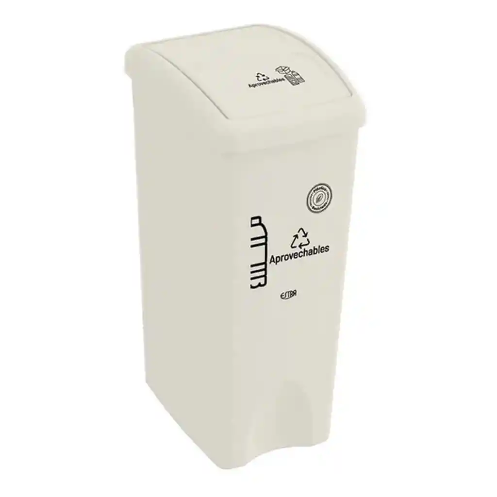 Papelera Vaivén 35l Aprovechables Estra 4-1048886 -blanco