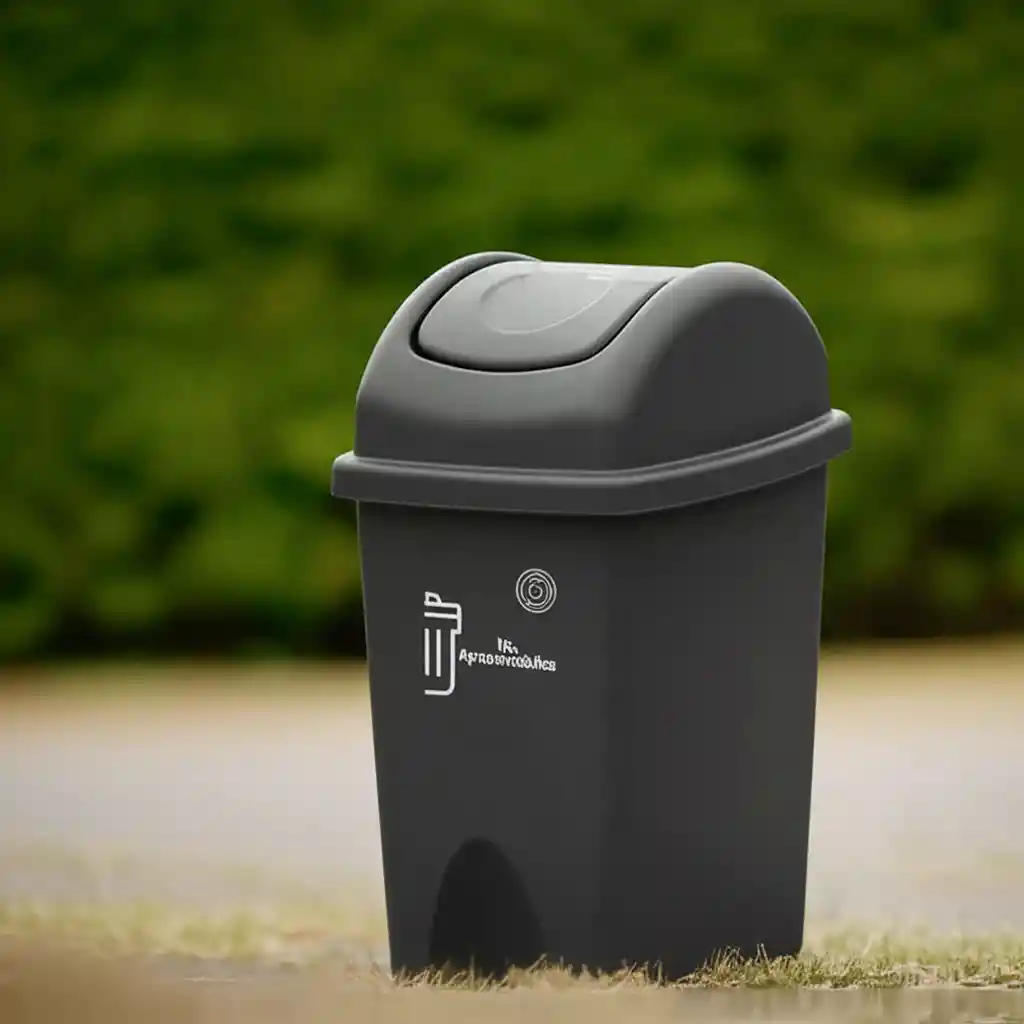 Papelera Vaivén 10l No Aprovechables Estra 4-1048884 -negro