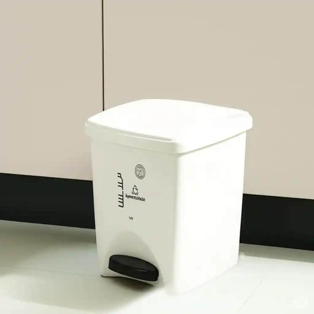 Papelera Pedal 20l Aprovechables Estra 4-1048894 -blanco