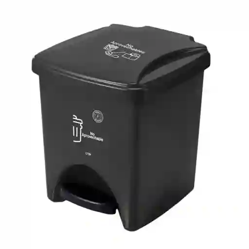 Papelera Pedal 20l No Aprovechable Estra 4-1048896 -negro