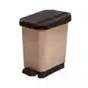Papelera Pedal 5l Estrabins 4-1048169 -café