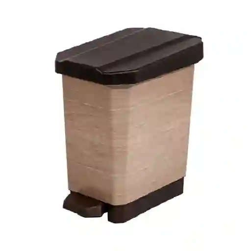 Papelera Pedal 5l Estrabins 4-1048169 -café