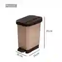 Papelera Pedal 5l Estrabins 4-1048169 -café
