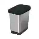 Papelera Pedal 5l Estrabins 4-1048168 -negro Metalizado