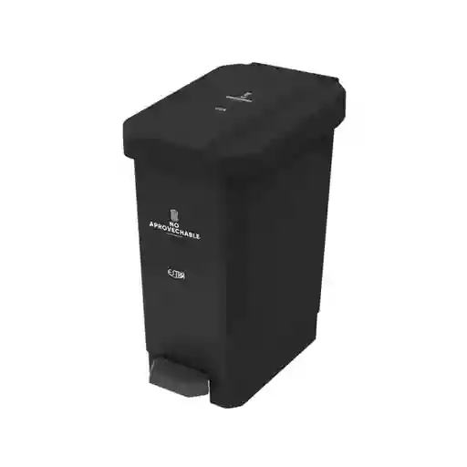 Papelera Pedal 10l Estrabins 4-1042674 No Aprovechable -negro