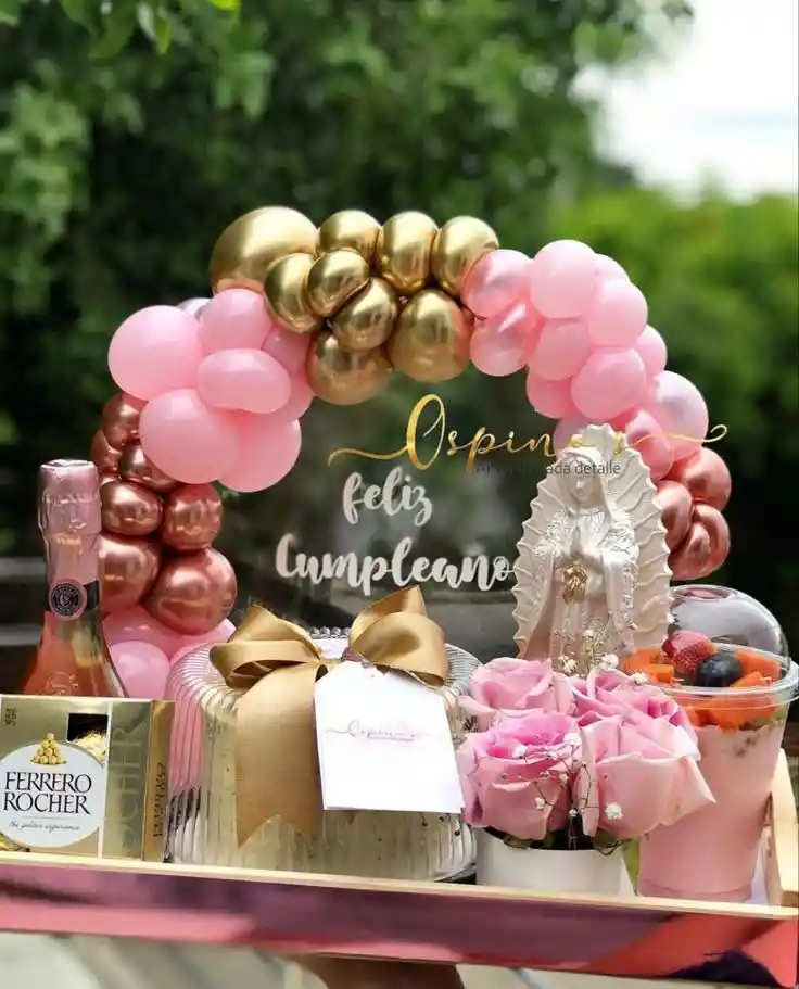 Virgencita-vino Rosado-regalos-sorpresas-cumpleaños-amor Y Amistad-aniversario-regalos-dia De La Madre-dia De La Mujer, Dia De La Novia