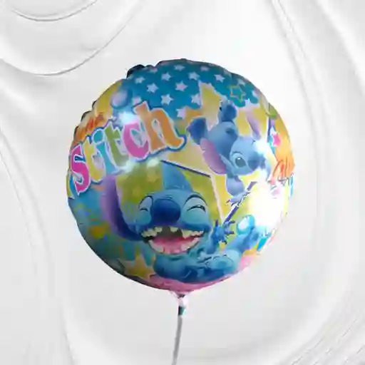 Globo Metálico Con Diseño De Stitch