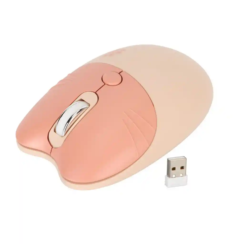 Mouse Inalambrico Y 2.4g Silencioso 16000 Dpi Diseño Cat