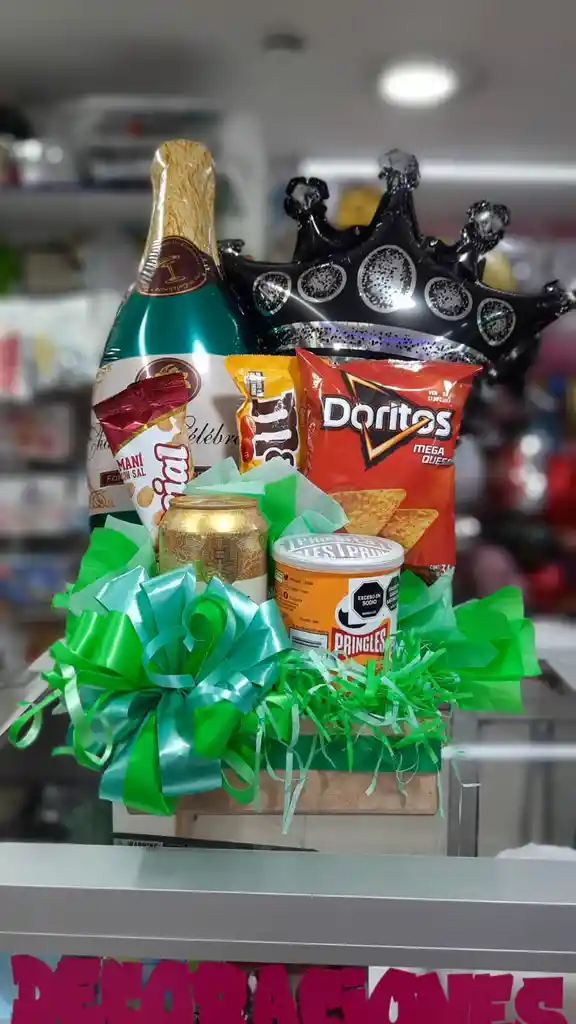 Detalle Regalo Ancheta Para Caballero Hombre Feliz Cumpleaños Feliz Día