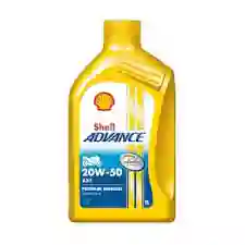 Aceite Lubricante Moto Shell Advance 4 Tiempos 20w 50 X 1/4
