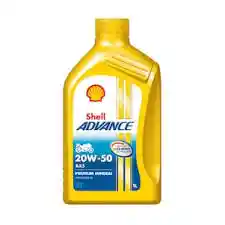 Aceite Lubricante Moto Shell Advance 4 Tiempos 20w 50 X 1/4