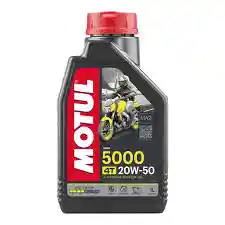 Aceite Lubricante Moto Motul 5000 4 Tiempos 20w 50 X 1/4