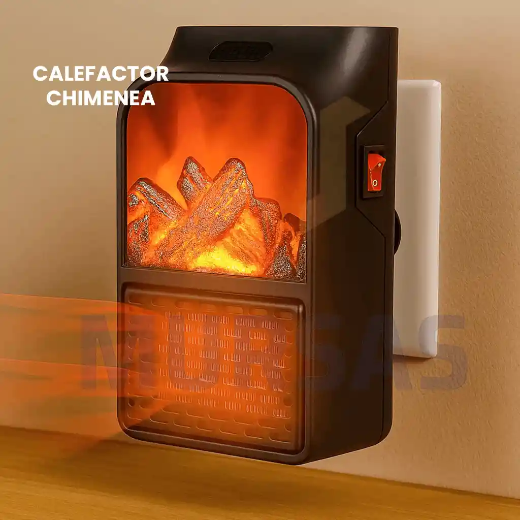 Calentador Led Eléctrico Pantalla Con Control Remoto