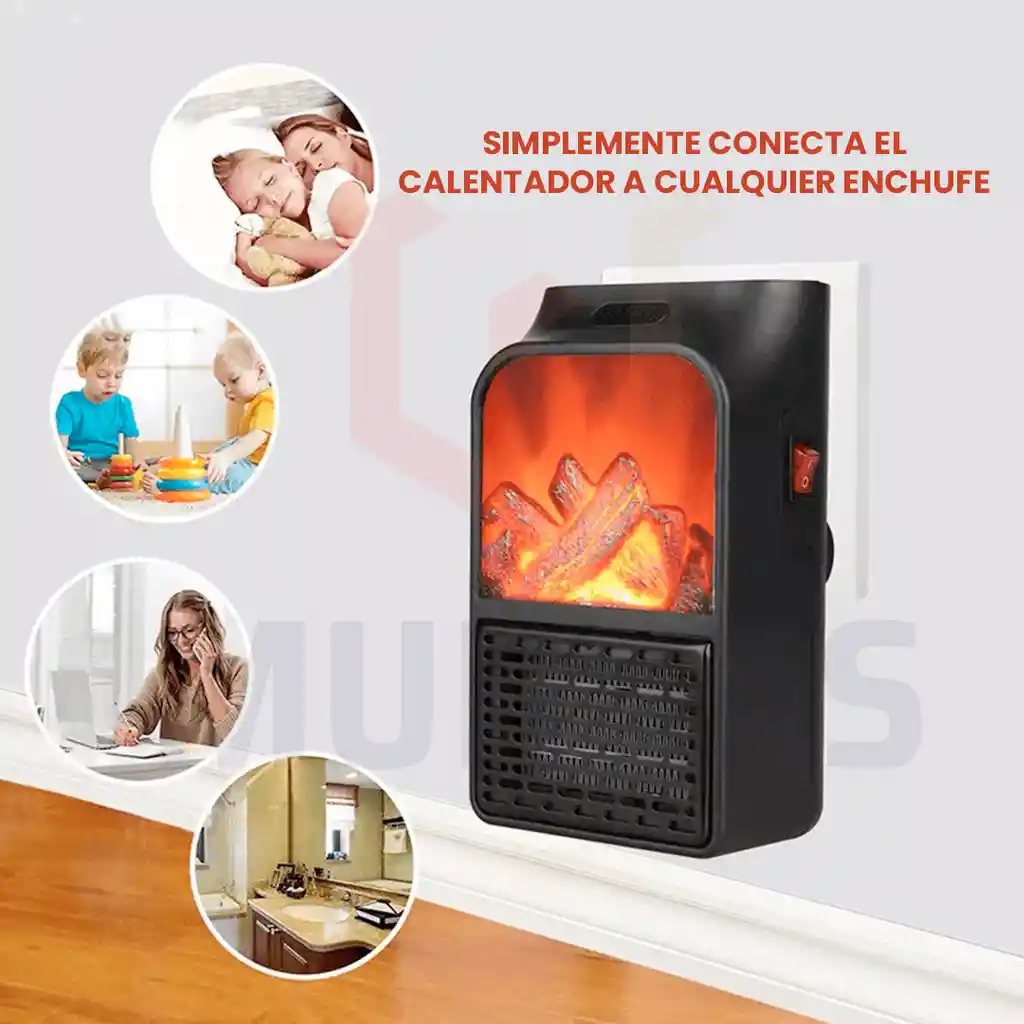 Calentador Eléctrico De Aire Mini Para Oficina Y Hogar
