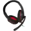 Audifonos Con Cable Diadema Negra Con Roja Komc